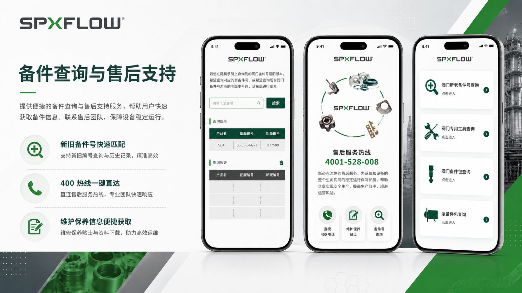 SPXFLOW 工业售后服务小程序 - 图片 1